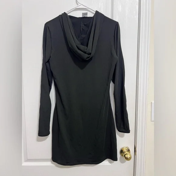 Spirit Black Skeleton Hoodie long sleeves mini Dress Costume size M - Picture 8 of 9